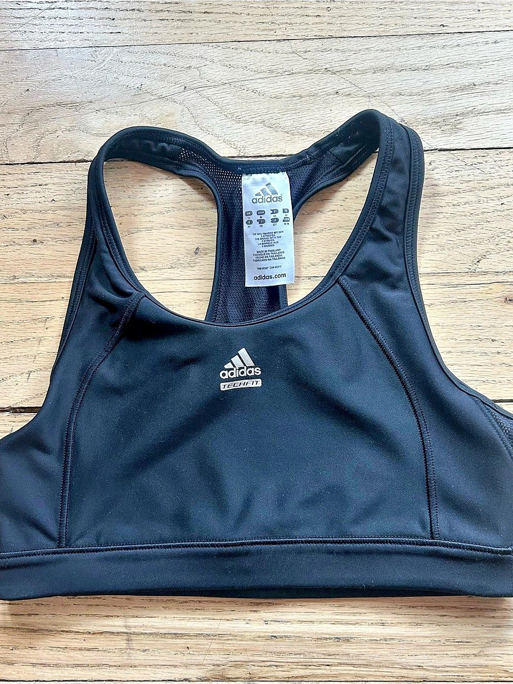 Adidas Techfit Climacool Racerback Sports Bra - Picture 1 of 5